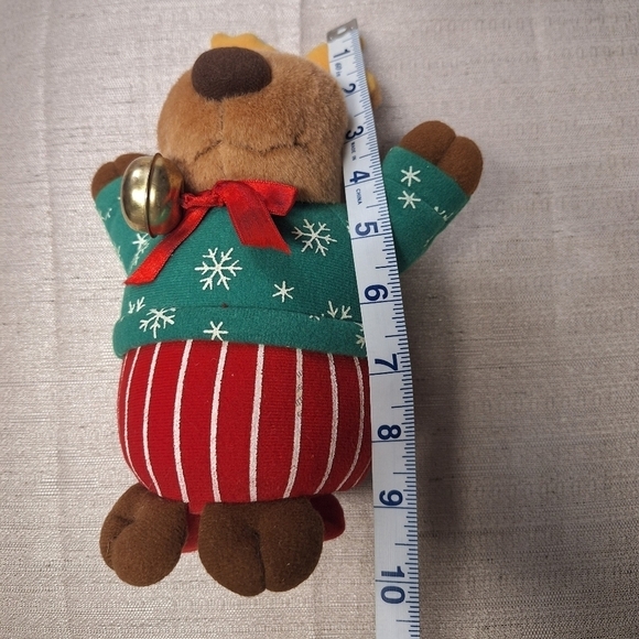 Avon Musical Shaking Reindeer Plush 1995 Christmas Holiday Battery Operated - Picture 13 of 15